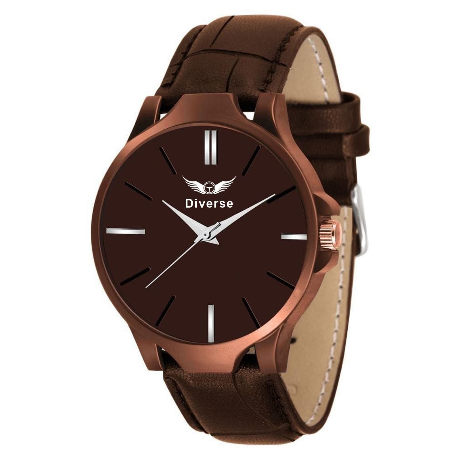 BD Men's Analog Leather Watch